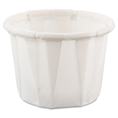 Paper Portion Cups, 2 Oz, White, 250/bag, 20 Bags/carton